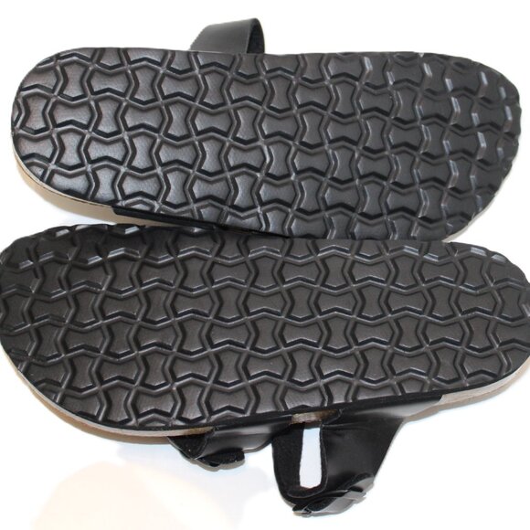 Cushionaire Luna Leather Sandals Cork Footbed Rubber Sole Size 7M - Picture 7 of 7